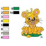 Animal Baby Lion Embroidery Design